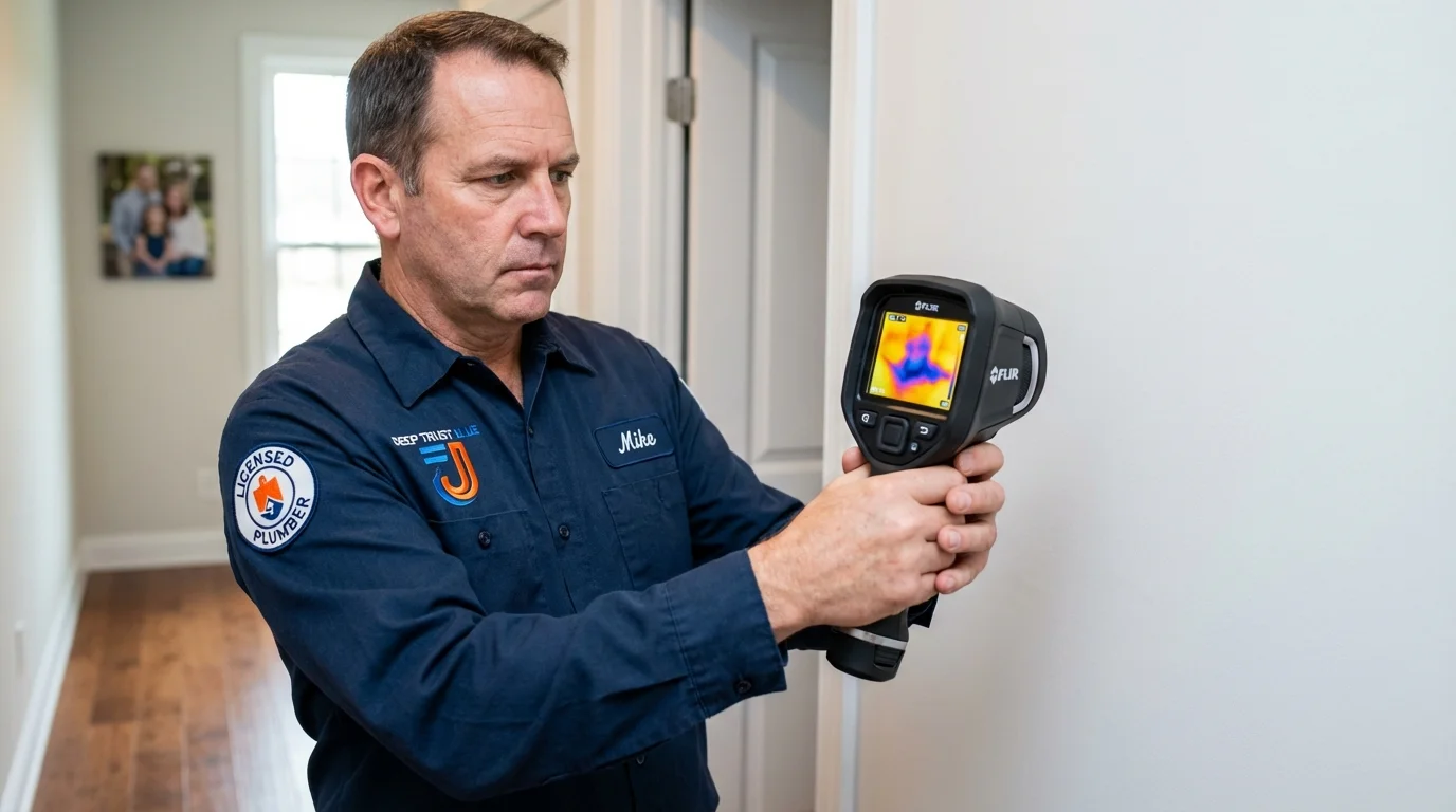 Thermal imaging leak detection by Johns Plumbing LLC in Rush City